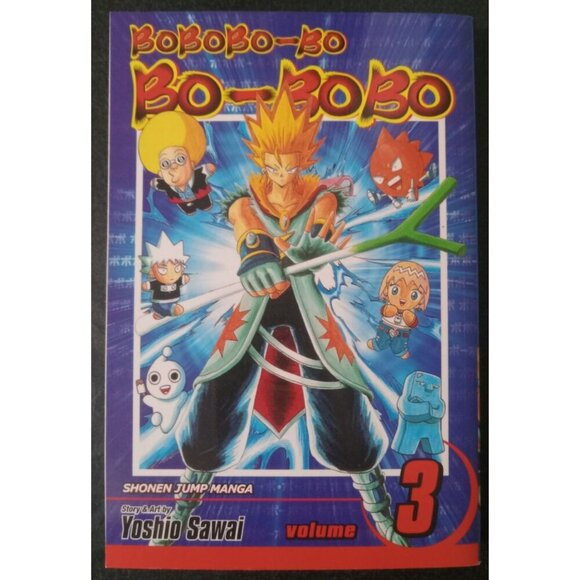 Bobobo‑bo Bo‑bobo Vol 3 by Yoshio Sawai – Viz Shonen Jump Manga PB VG+ - Picture 1 of 2